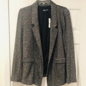 NYCO blazer, black w/ silver sparkle, size medium